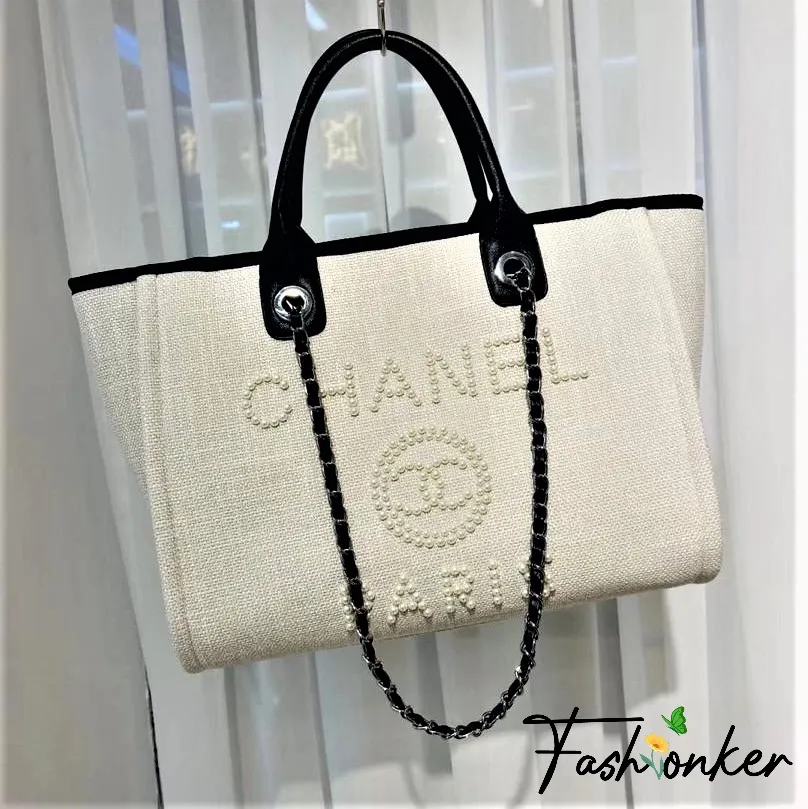 Buy online Chanel Deauville Pearl Tote Bag In Pakistan| Rs 6500 | Best  Price | find the best quality of Hand Bags, Handbag, Ladies Bags, Side  Bags, Clutches, Leather Bags, Purse, Fashion