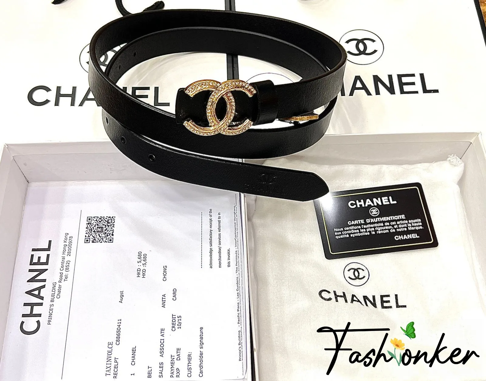Best Price Chanel Waist Belt for Her with Original Packaging