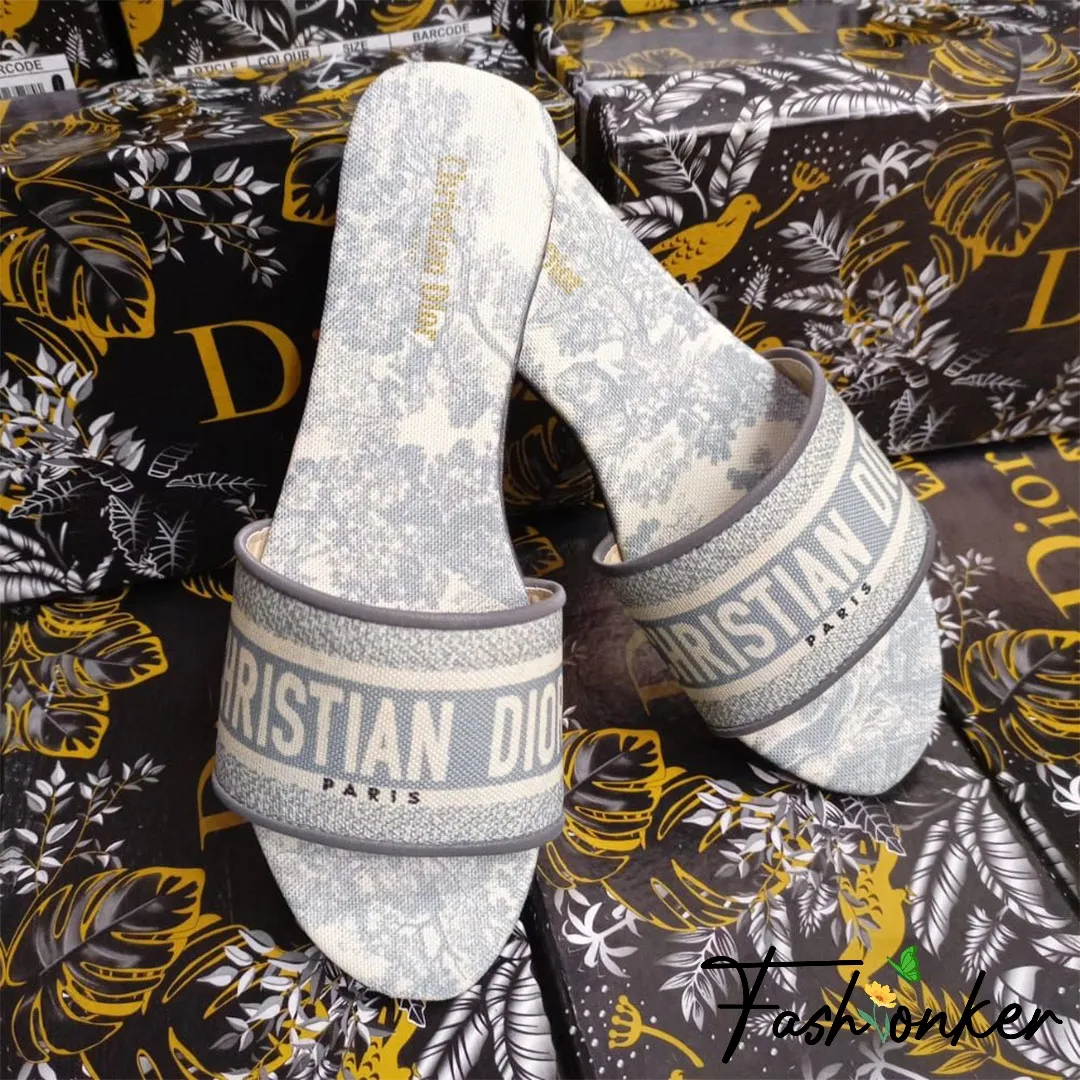 Best Price Christian Dior Pattern Slippers