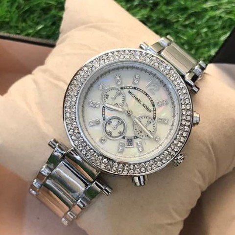 Mk Parker Silver Watch