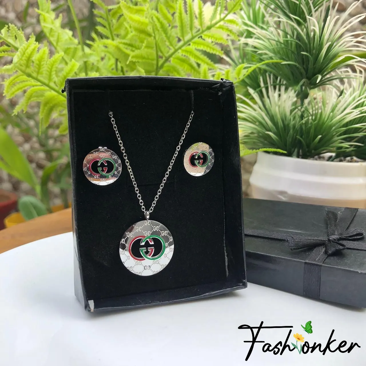 Gg Silver Jewelry Set