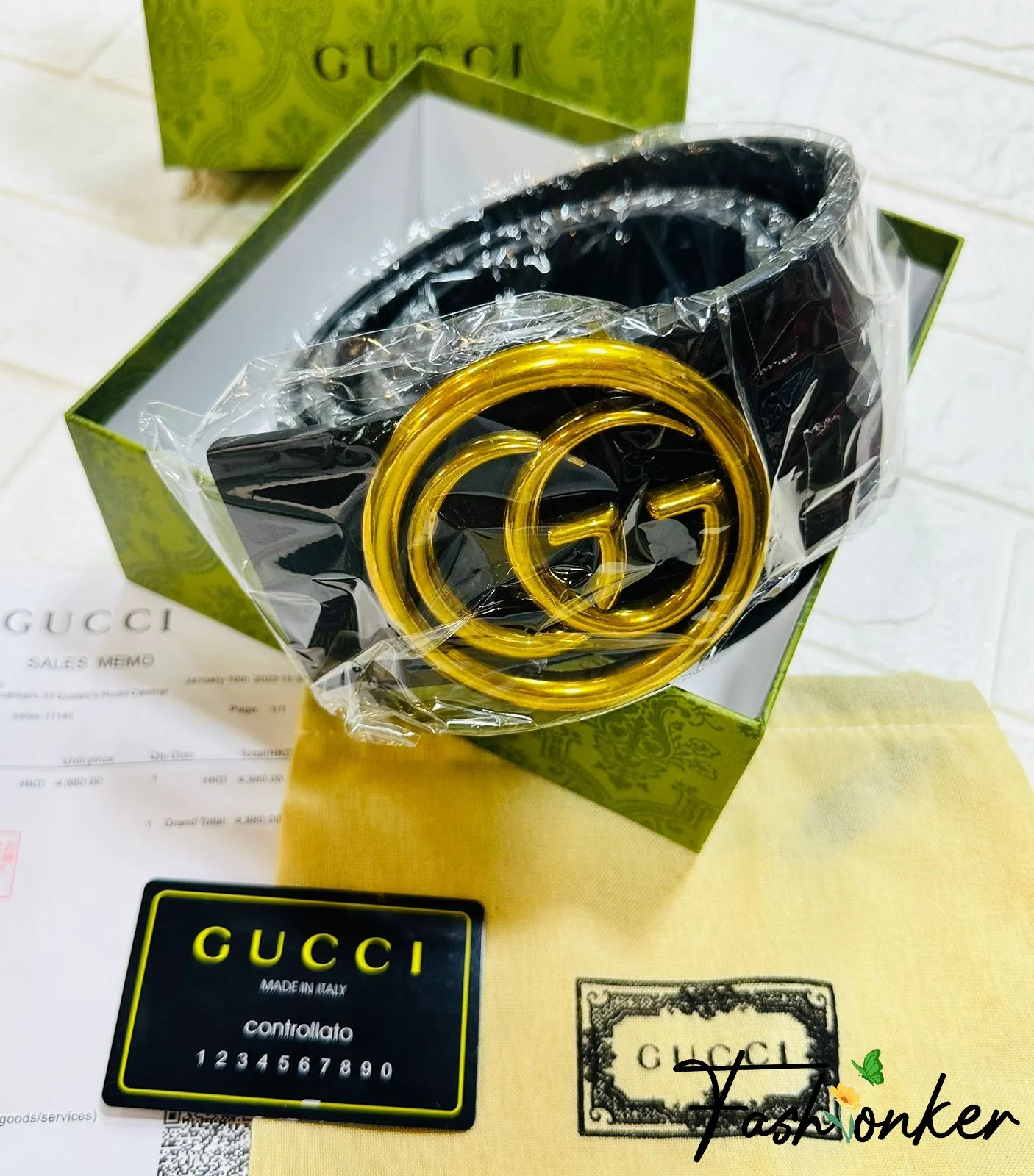 Gg Wide Belt With Packaging 