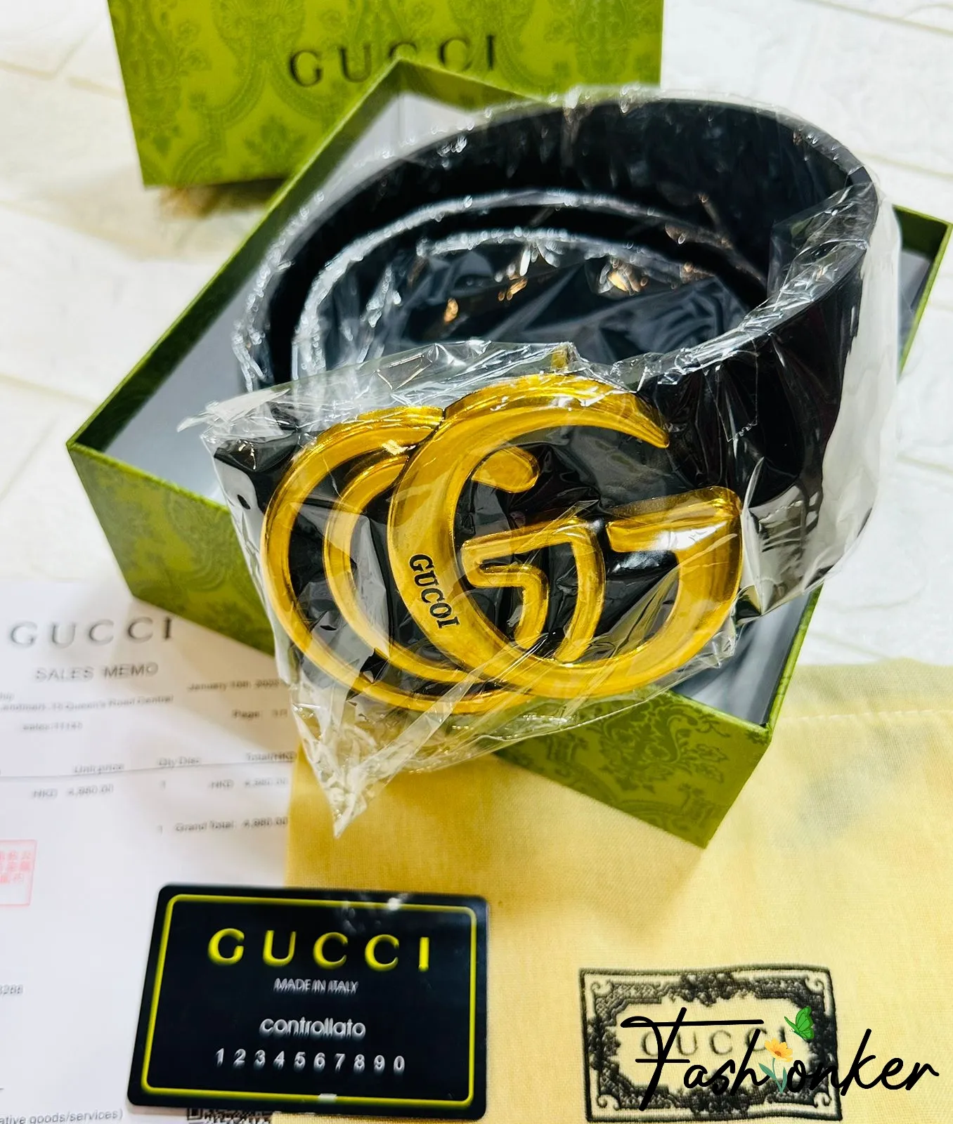 Gg Wide Belt With Packaging 