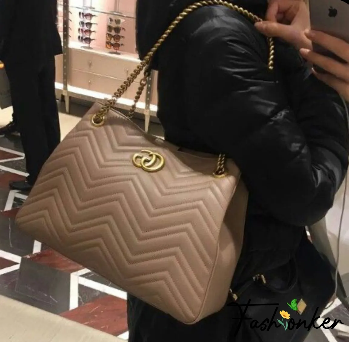 Gucci Mormont Matelasse Shoulder Bag