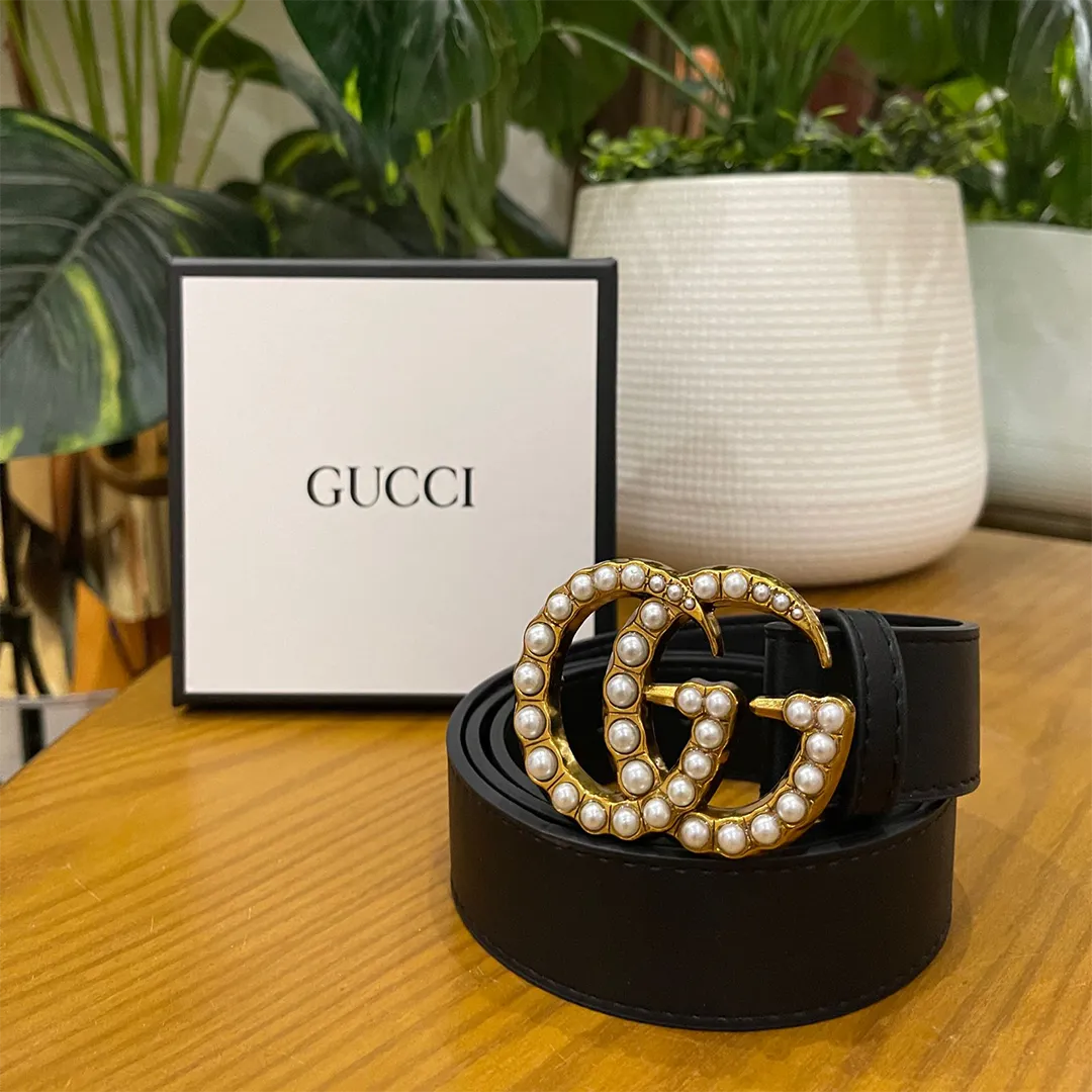 Best Price Gucci Pearl Belt