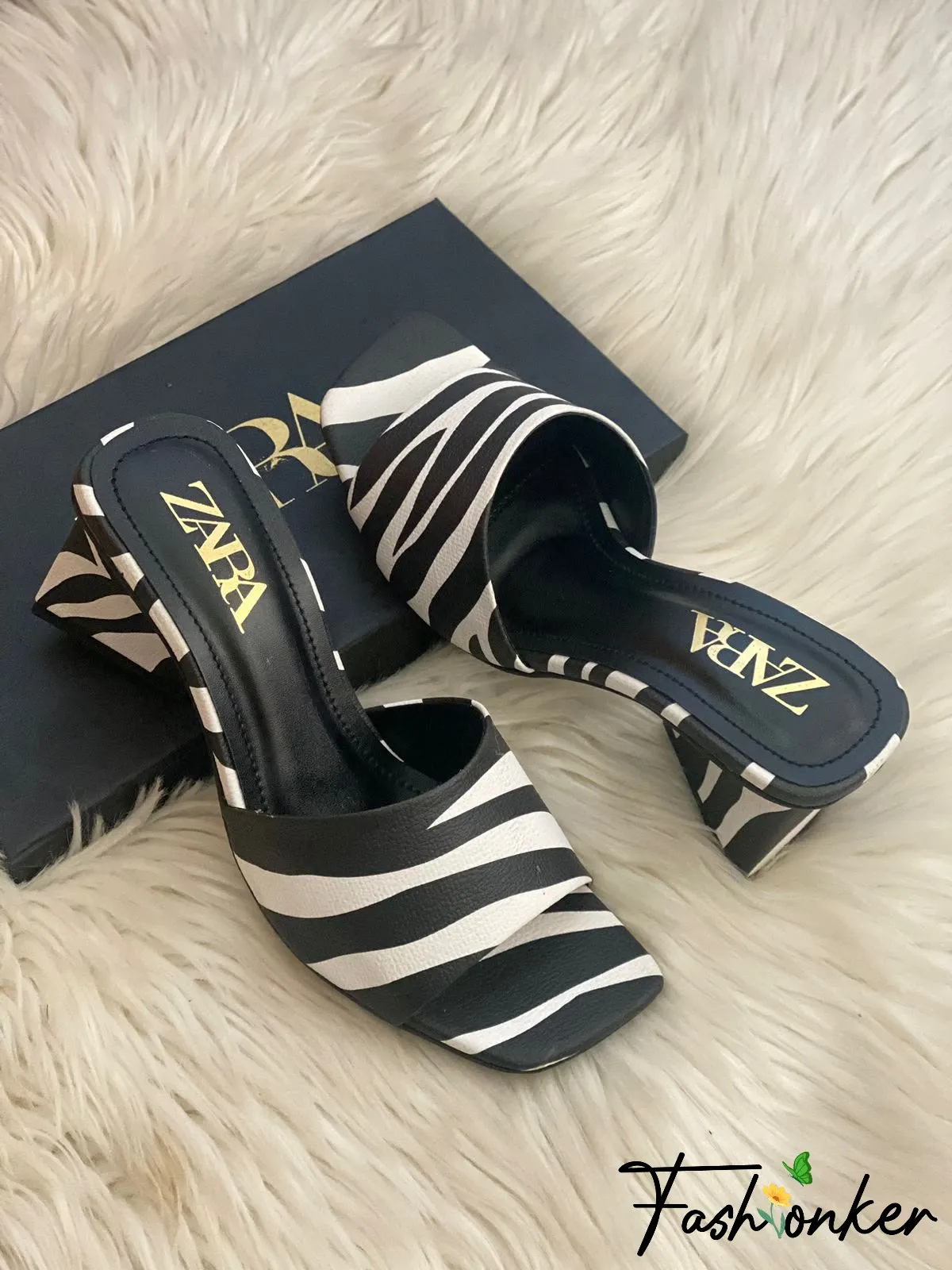 Zara Zebra Heels