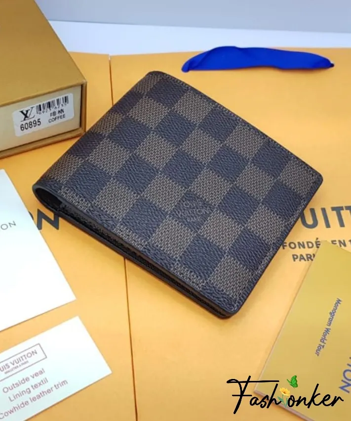 Best Price Lv Men Soft Leather Wallet Check
