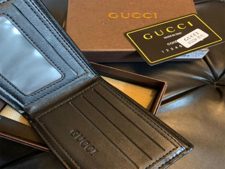 Gucci Striped Wallet Black For Men