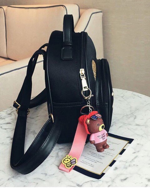 Meow Backpack With Keychain