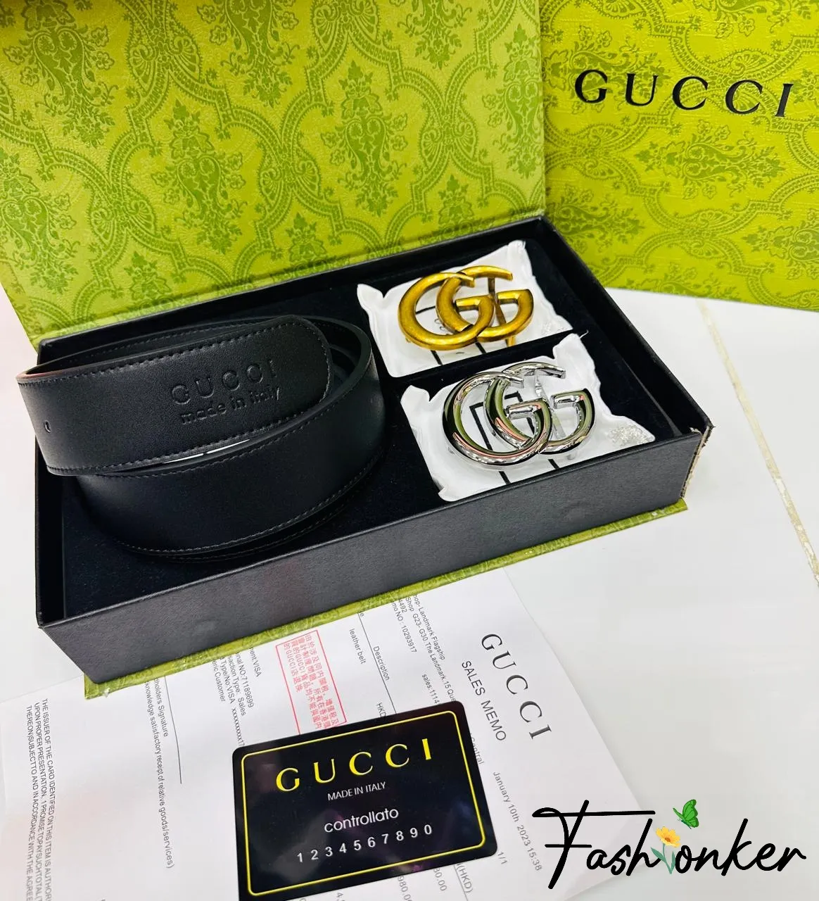 Designer Belt With Box