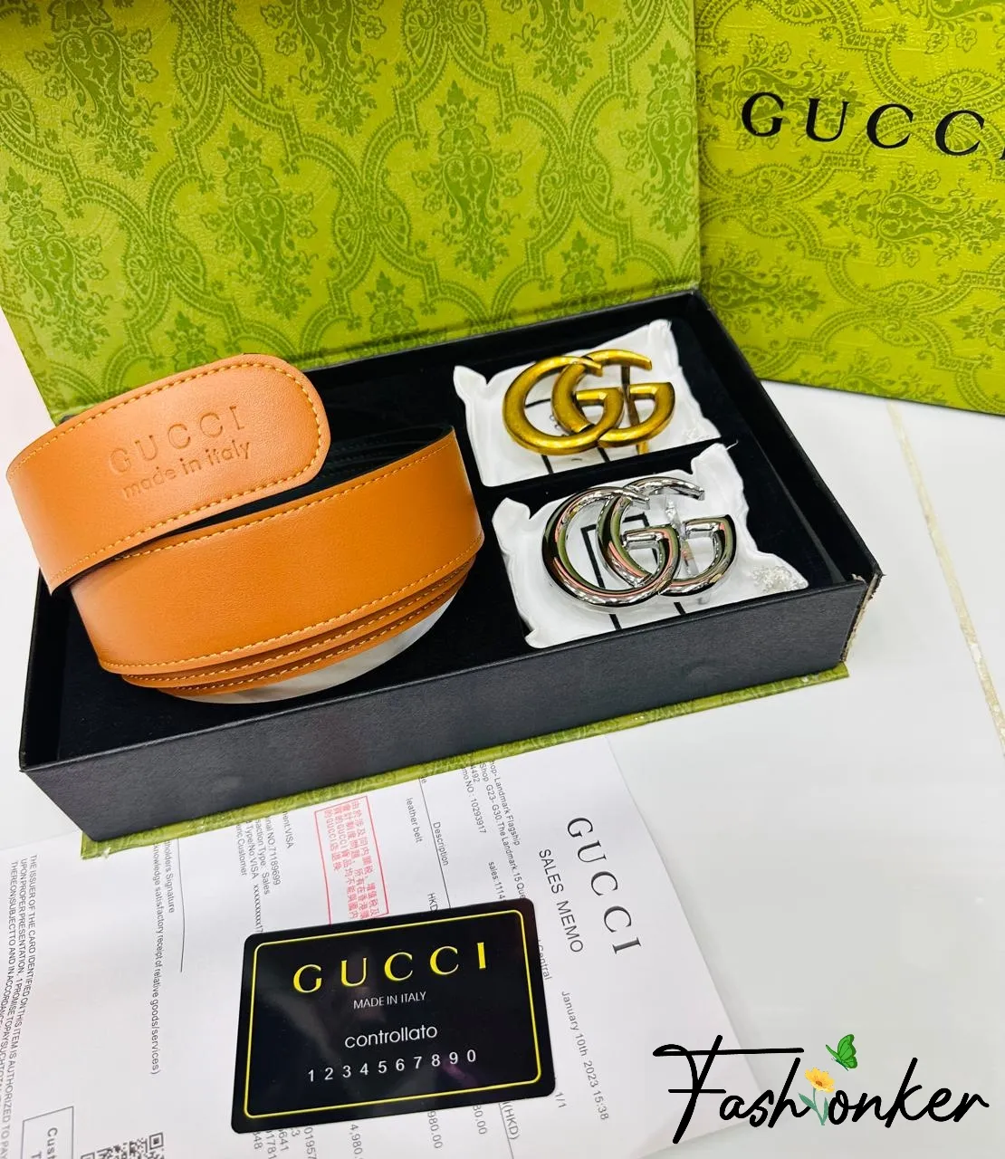 Designer Belt With Box