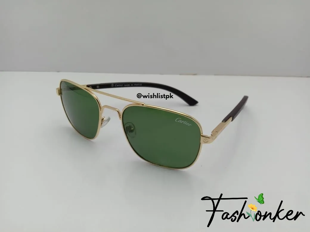 Best Price Rayban Gold Green Sunglasses with Box