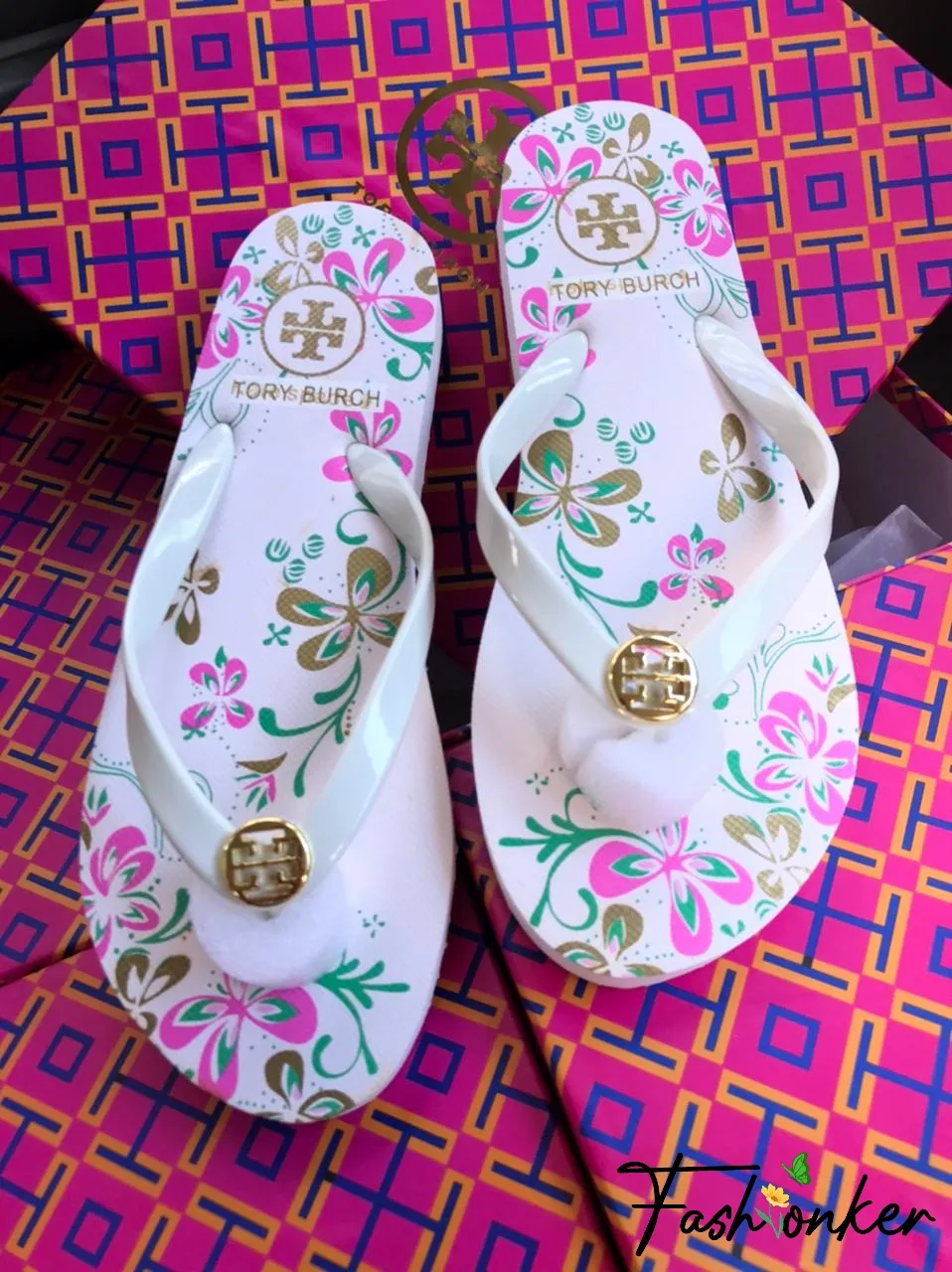 Best Price Tory Floral Flipflop